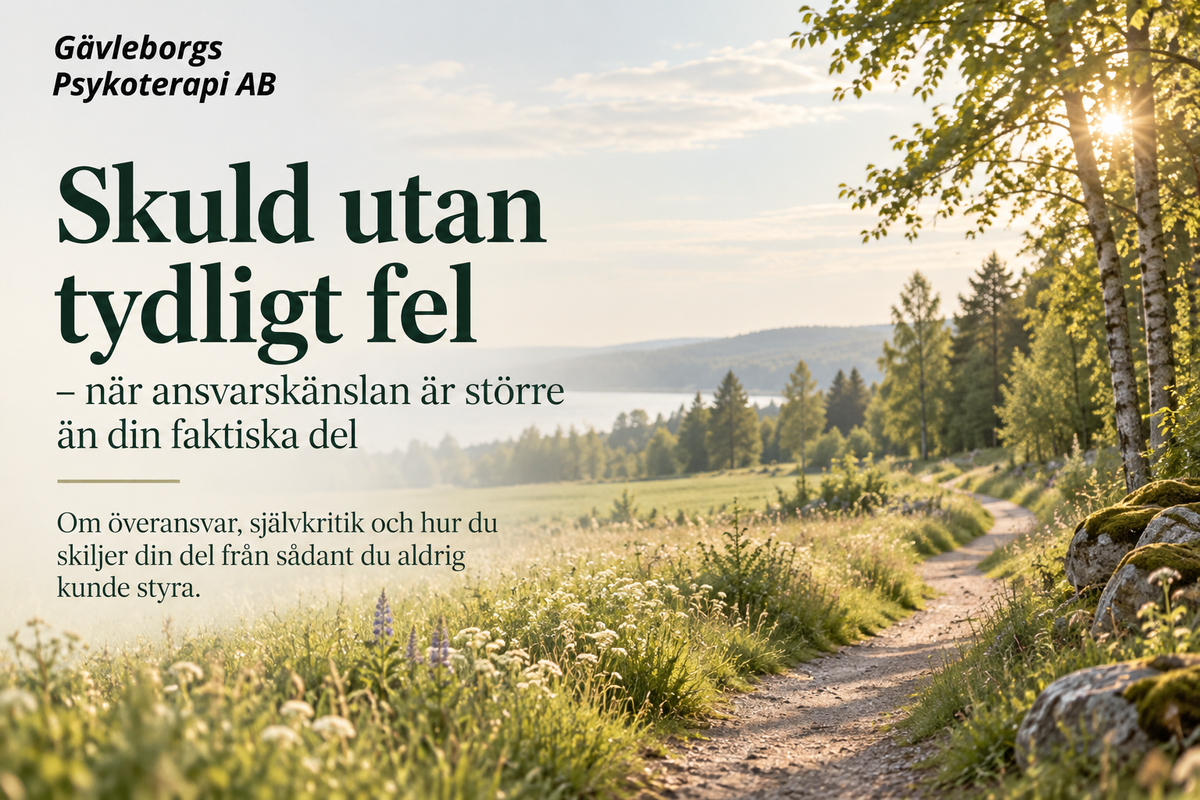 Skuld utan tydligt fel – när ansvarskänslan är större än din faktiska del