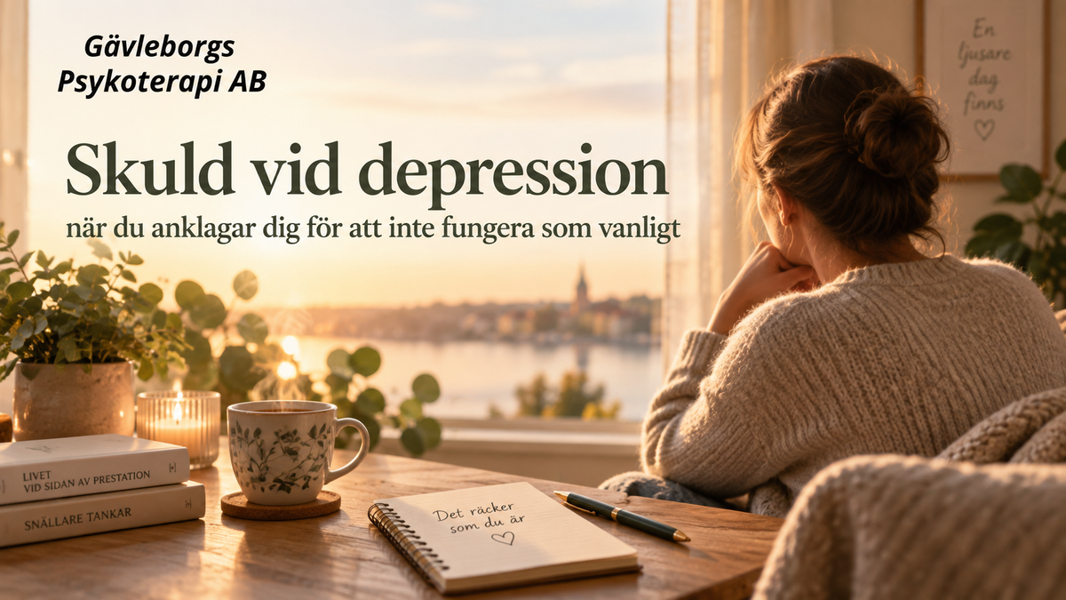 Skuld vid depression – när du anklagar dig för att inte fungera som vanligt