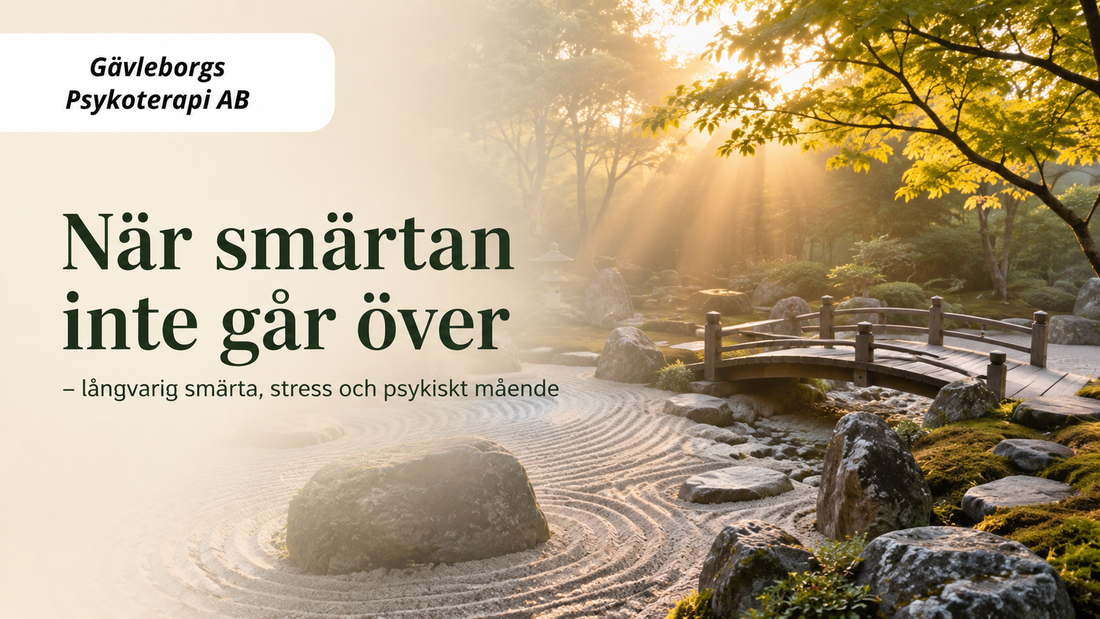 När smärtan inte går över: långvarig smärta, stress och psykiskt mående