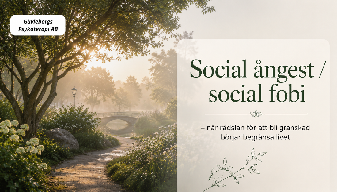 Social ångest och social fobi – när rädslan för att bli bedömd begränsar livet