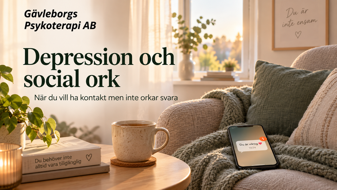Depression och social ork – när du vill ha kontakt men inte orkar svara