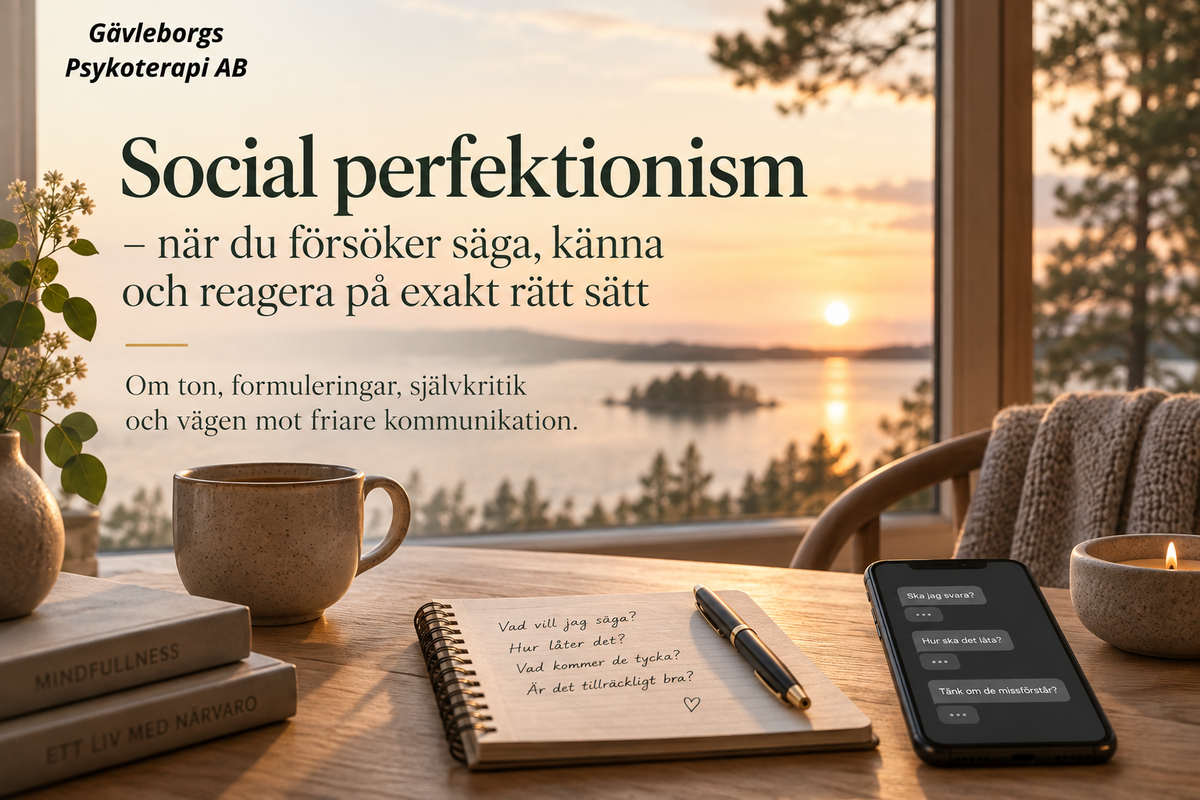 Social perfektionism – när du försöker säga, känna och reagera på exakt rätt sätt