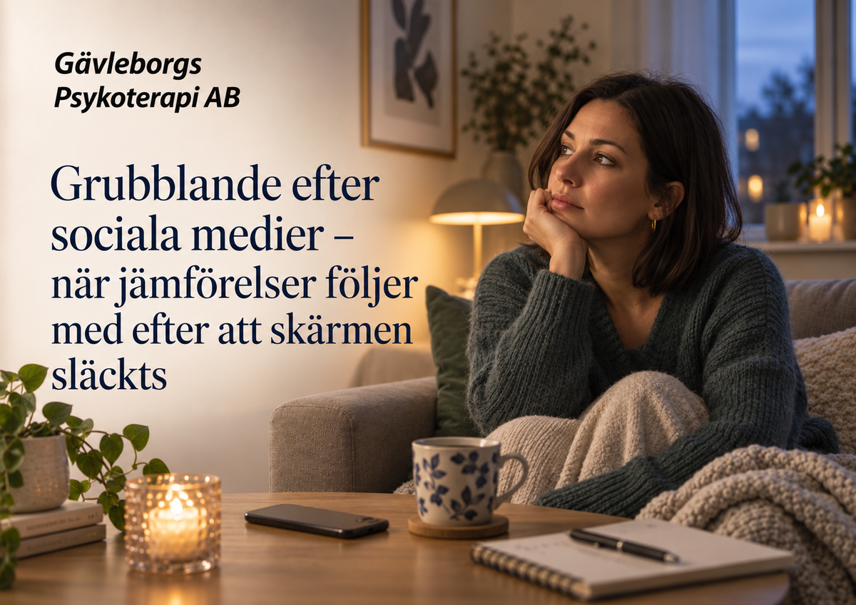 Grubblande efter sociala medier – när jämförelser följer med efter att skärmen släckts