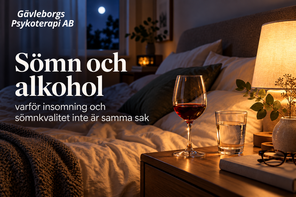 Sömn och alkohol – varför insomning och sömnkvalitet inte är samma sak