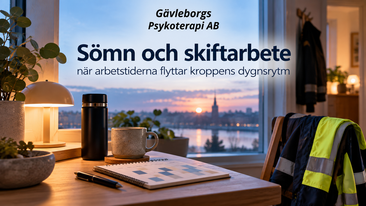 Sömn och skiftarbete – när arbetstiderna flyttar kroppens dygnsrytm