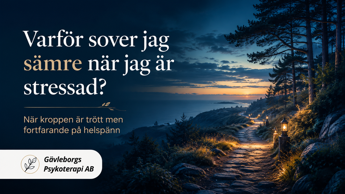 Varför sover jag sämre när jag är stressad? – när kroppen är trött men fortfarande på helspänn