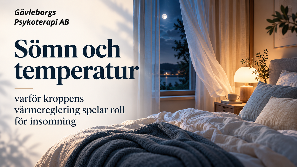 Sömn och temperatur – varför kroppens värmereglering spelar roll för insomning