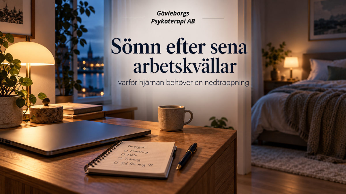 Sömn efter sena arbetskvällar – varför hjärnan behöver en nedtrappning