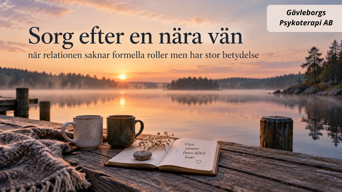 Sorg efter en nära vän – när relationen saknar formella roller men har stor betydelse