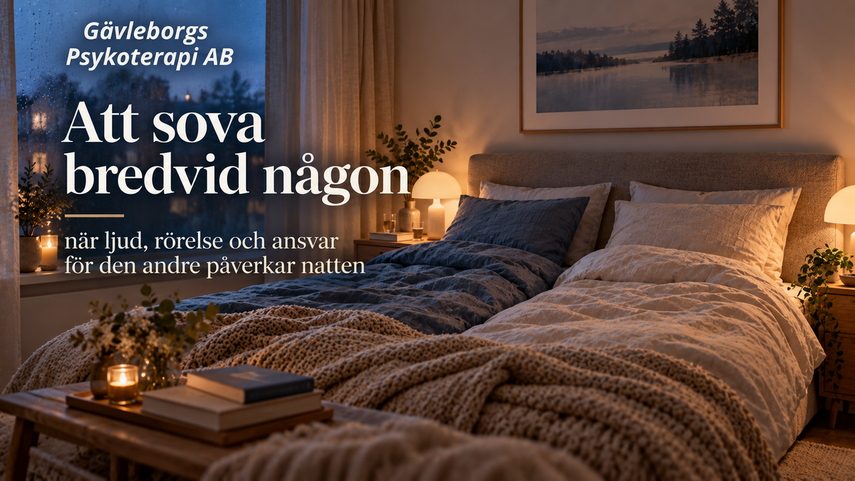 Att sova bredvid någon – när ljud, rörelse och ansvar för den andre påverkar natten