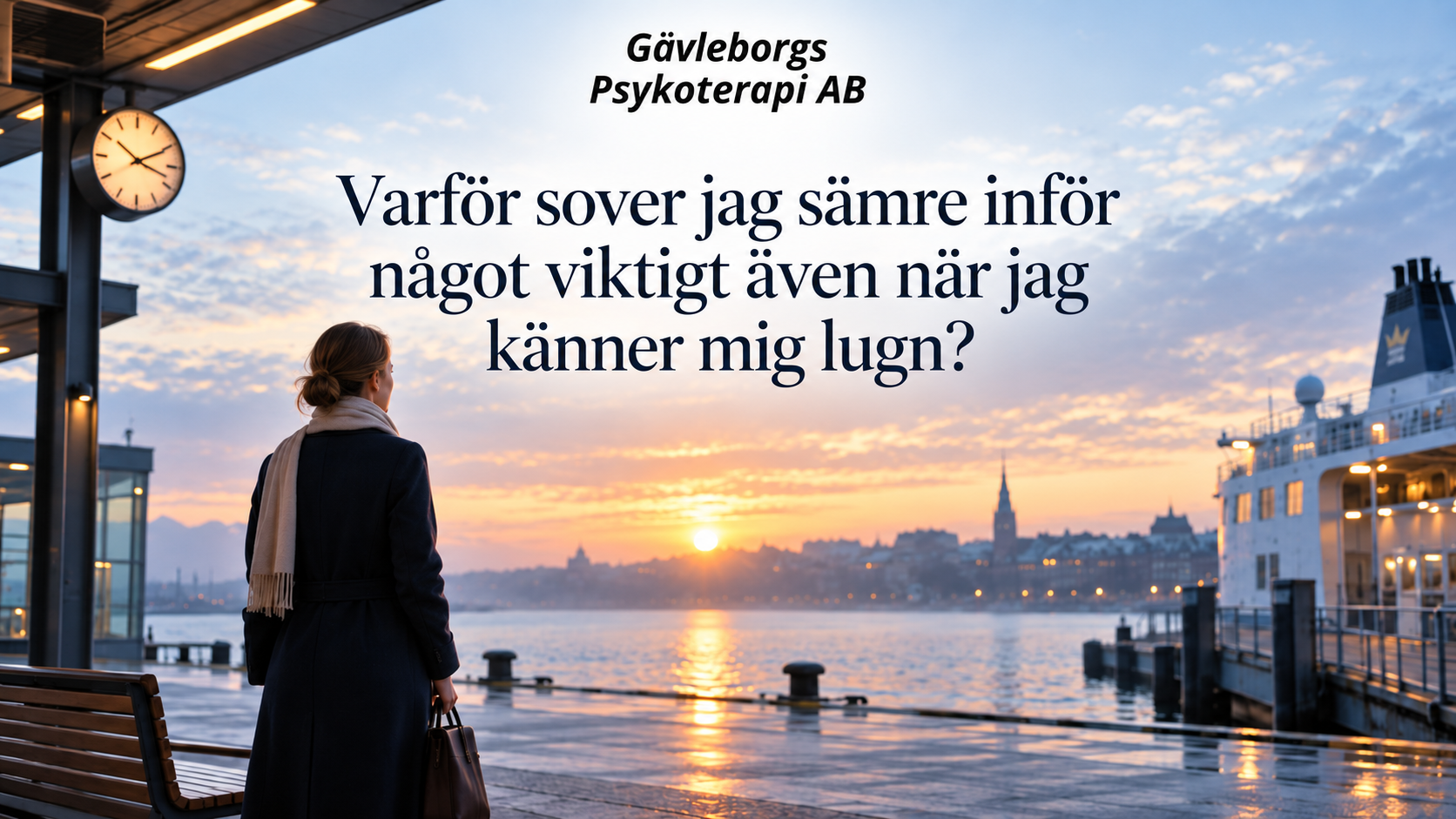 Varför sover jag sämre inför något viktigt även när jag känner mig lugn?