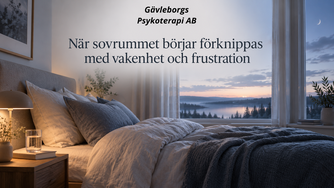 När sovrummet börjar förknippas med vakenhet och frustration