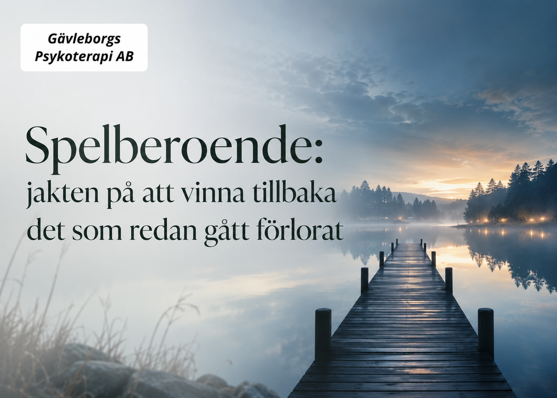 Spelberoende: jakten på att vinna tillbaka det som redan gått förlorat