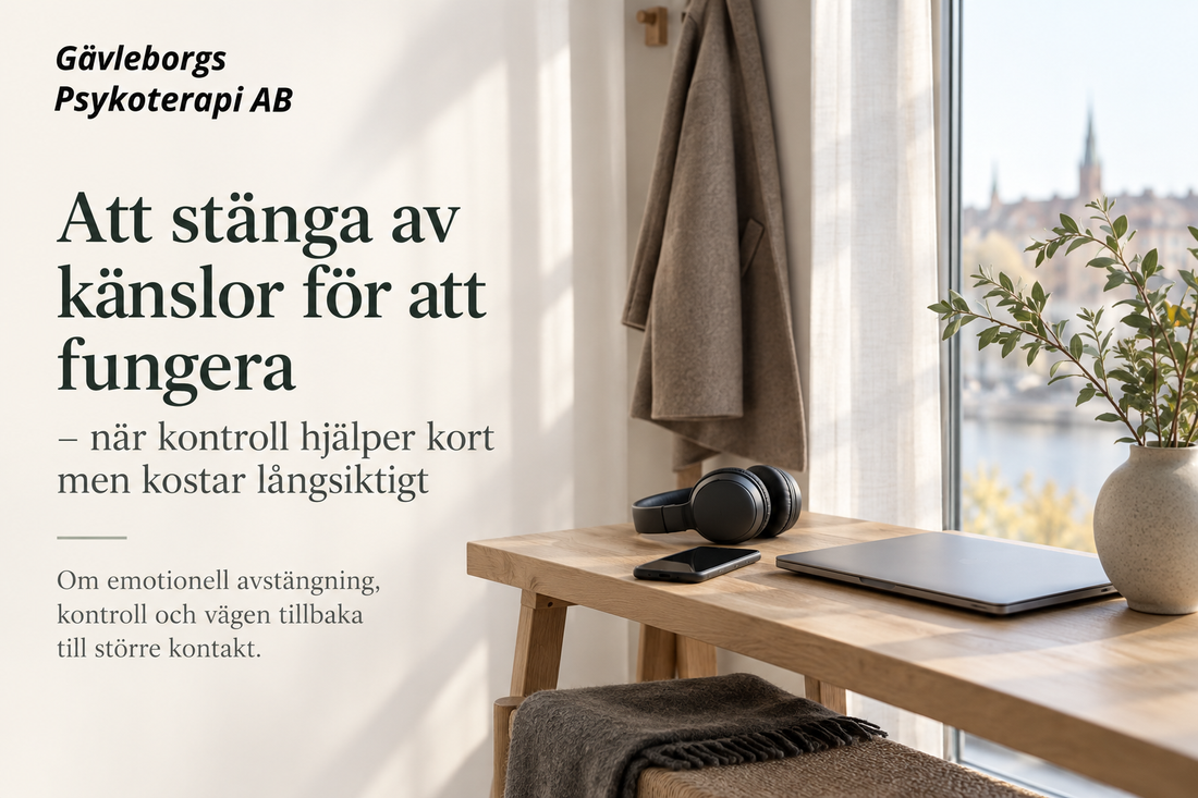 Att stänga av känslor för att fungera – när kontroll hjälper kort men kostar långsiktigt