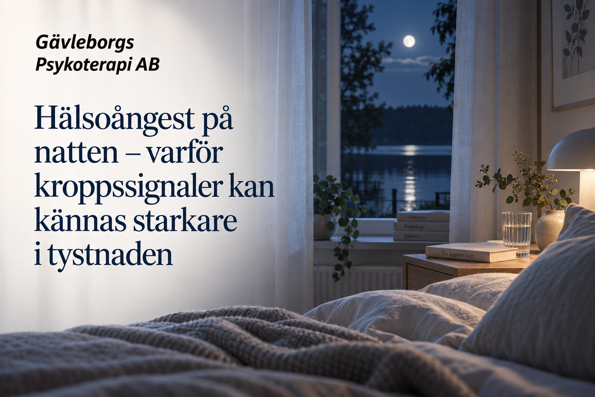 Hälsoångest på natten – varför kroppssignaler kan kännas starkare i tystnaden