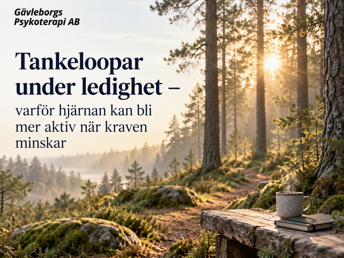 Tankeloopar under ledighet – varför hjärnan kan bli mer aktiv när kraven minskar