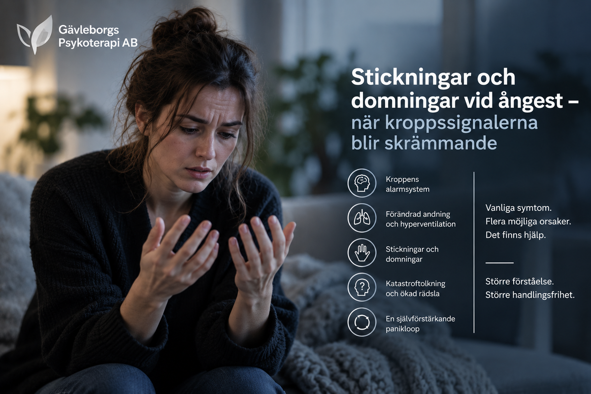 Stickningar och domningar vid ångest – när kroppssignalerna blir skrämmande