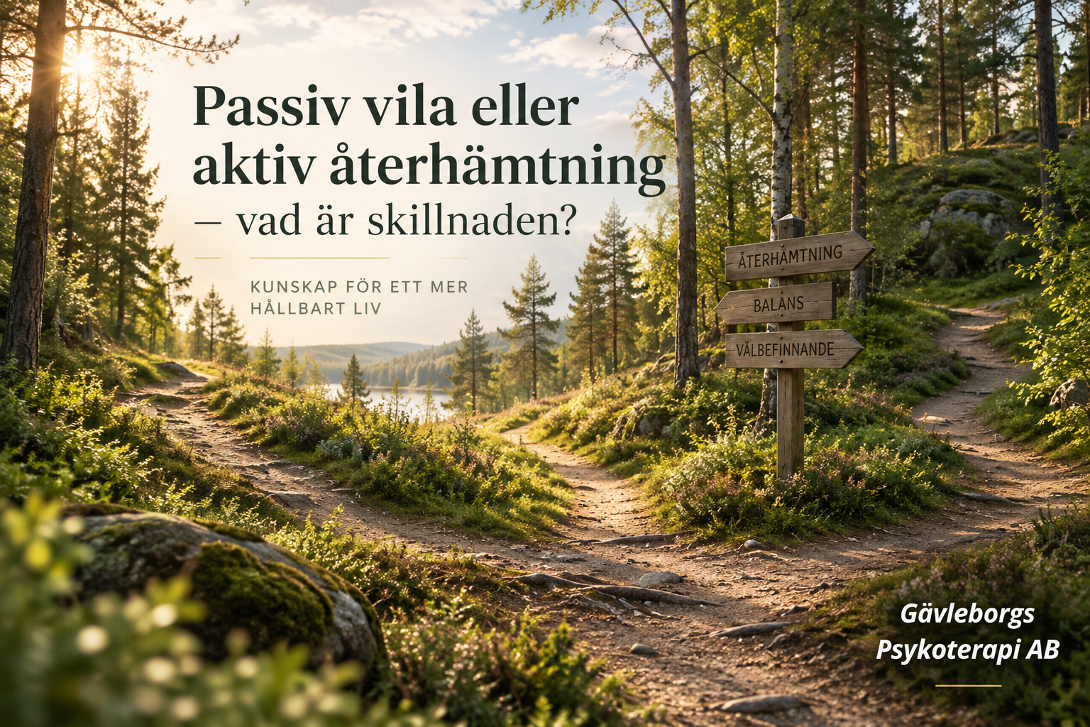 Passiv vila eller aktiv återhämtning – vad är skillnaden?