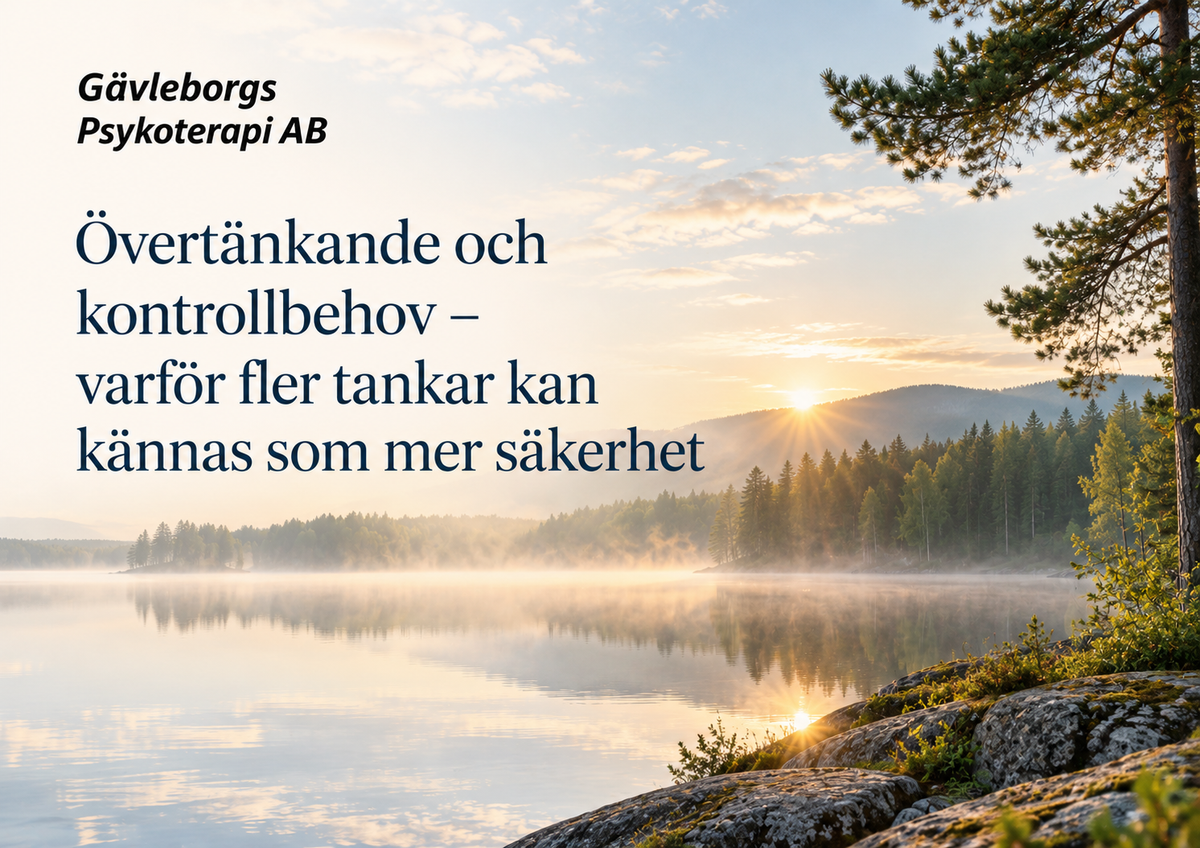 Övertänkande och kontrollbehov – varför fler tankar kan kännas som mer säkerhet