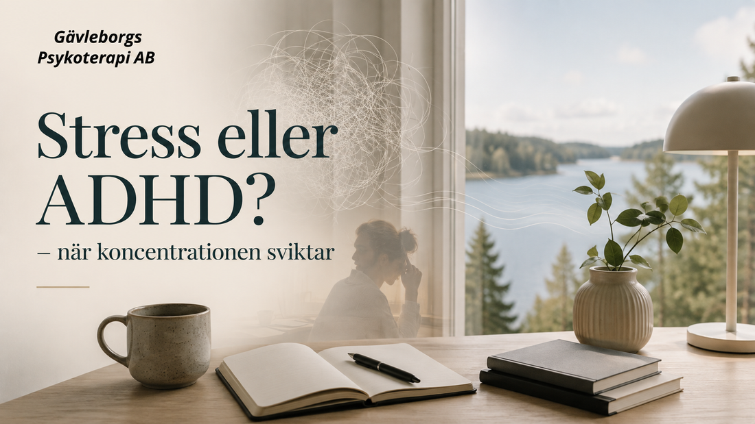 Koncentrationssvårigheter vid stress – vad är skillnaden mot ADHD?