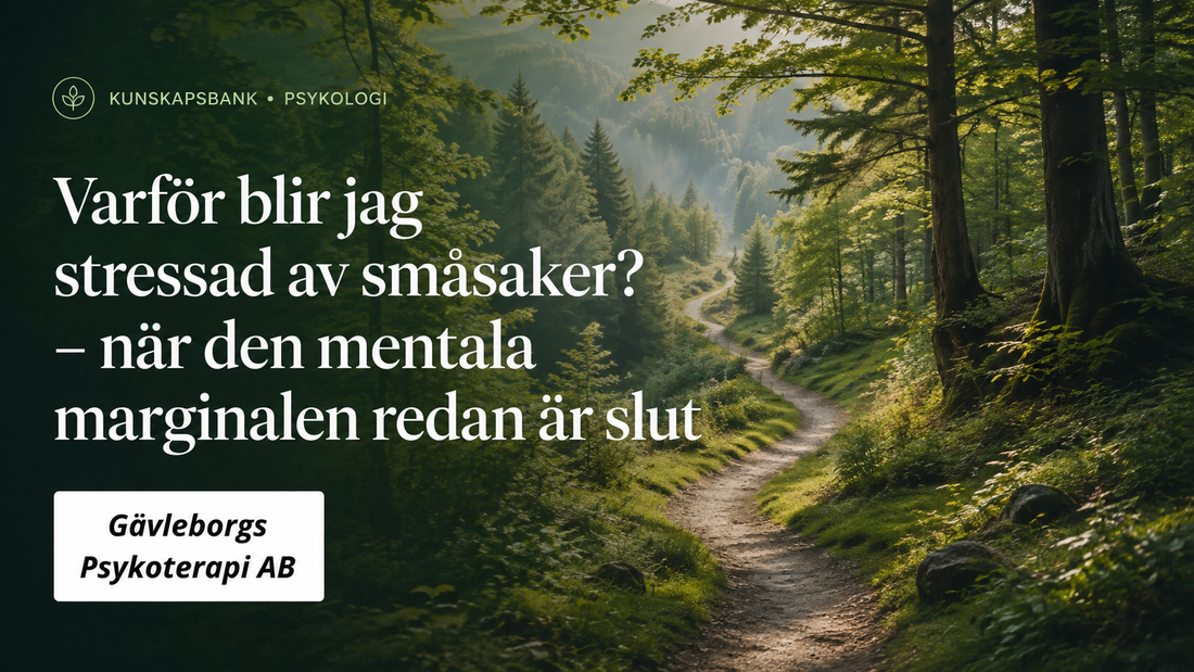 Varför blir jag stressad av småsaker? – när den mentala marginalen redan är slut