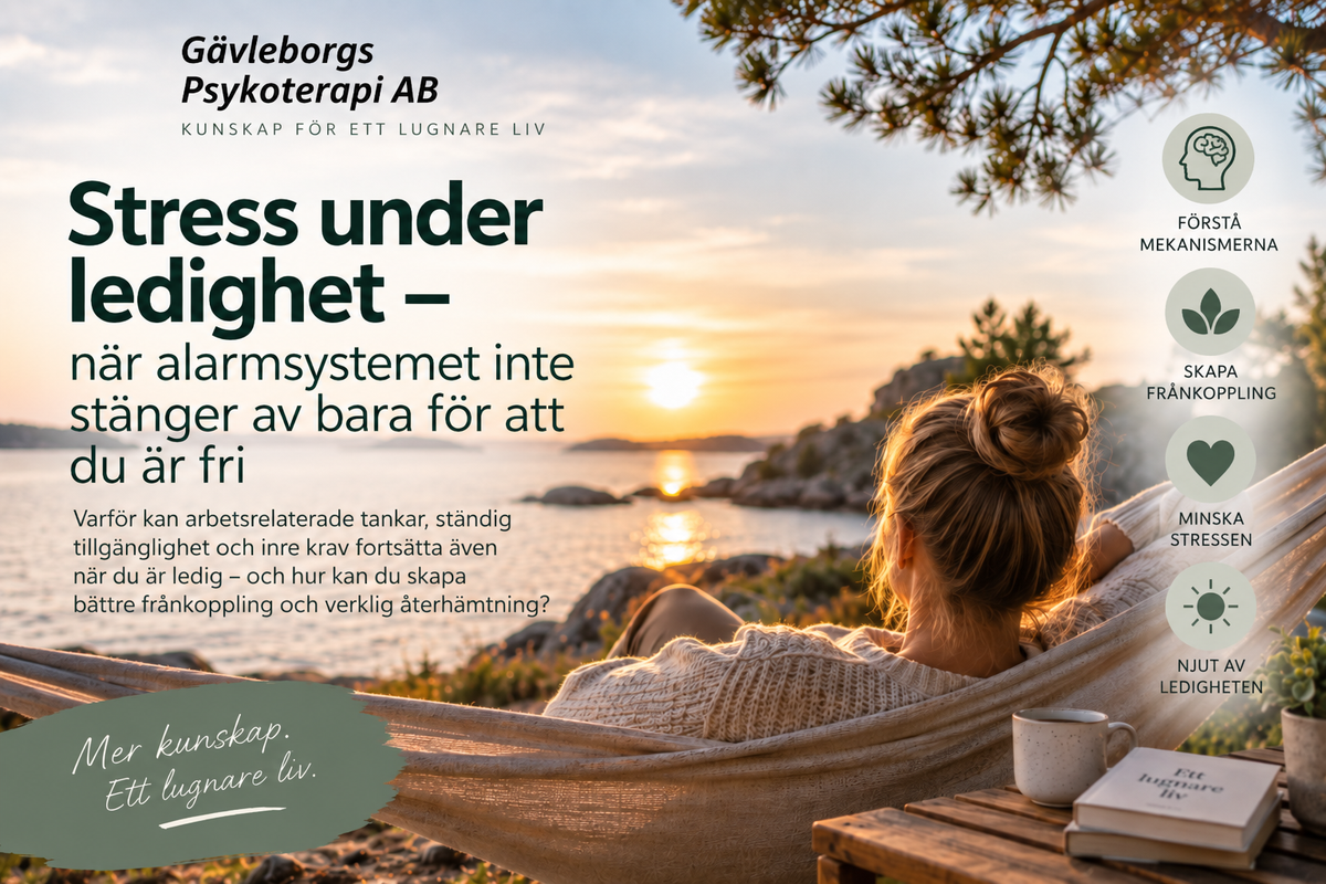 Stress under ledighet – när alarmsystemet inte stänger av bara för att du är fri