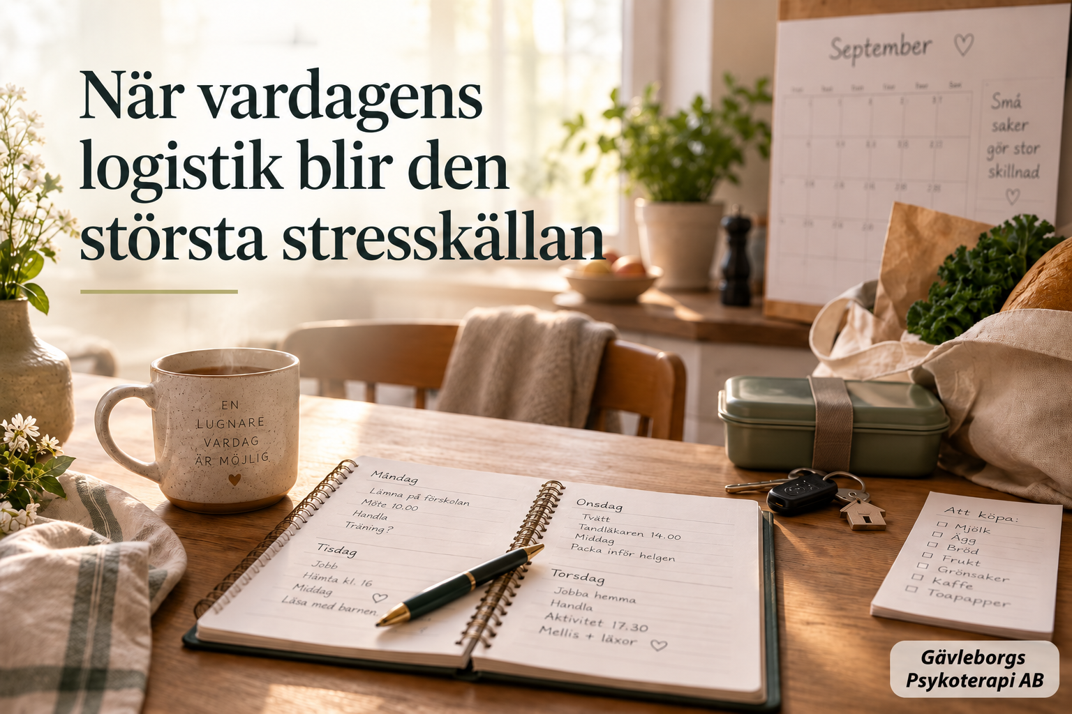 När vardagens logistik blir den största stresskällan