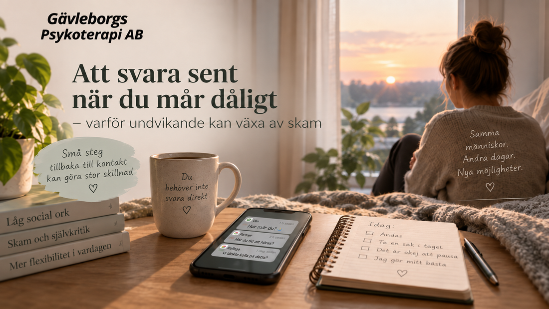 Att svara sent när du mår dåligt – varför undvikande kan växa av skam