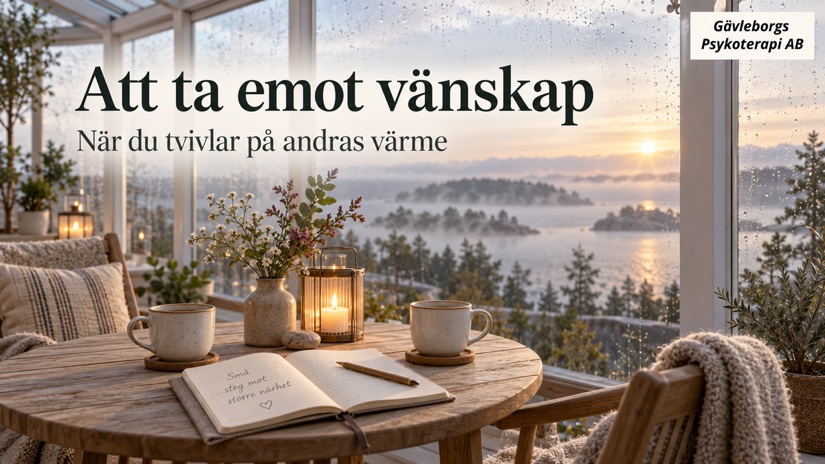 Att ta emot vänskap – när du misstänker att andra egentligen inte menar sin värme