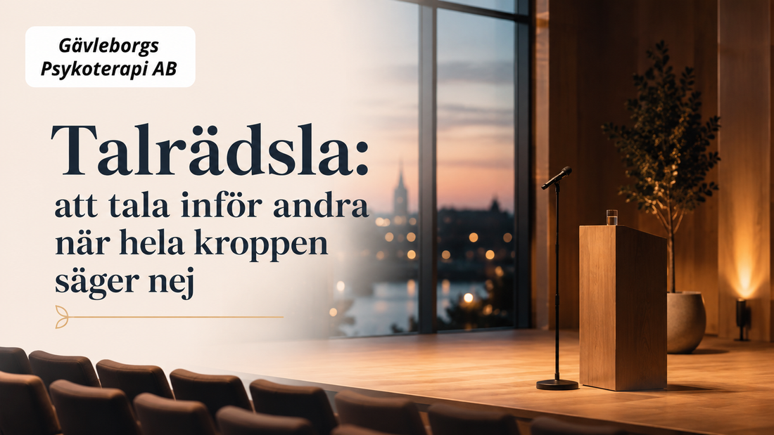 Talrädsla: att tala inför andra när hela kroppen säger nej