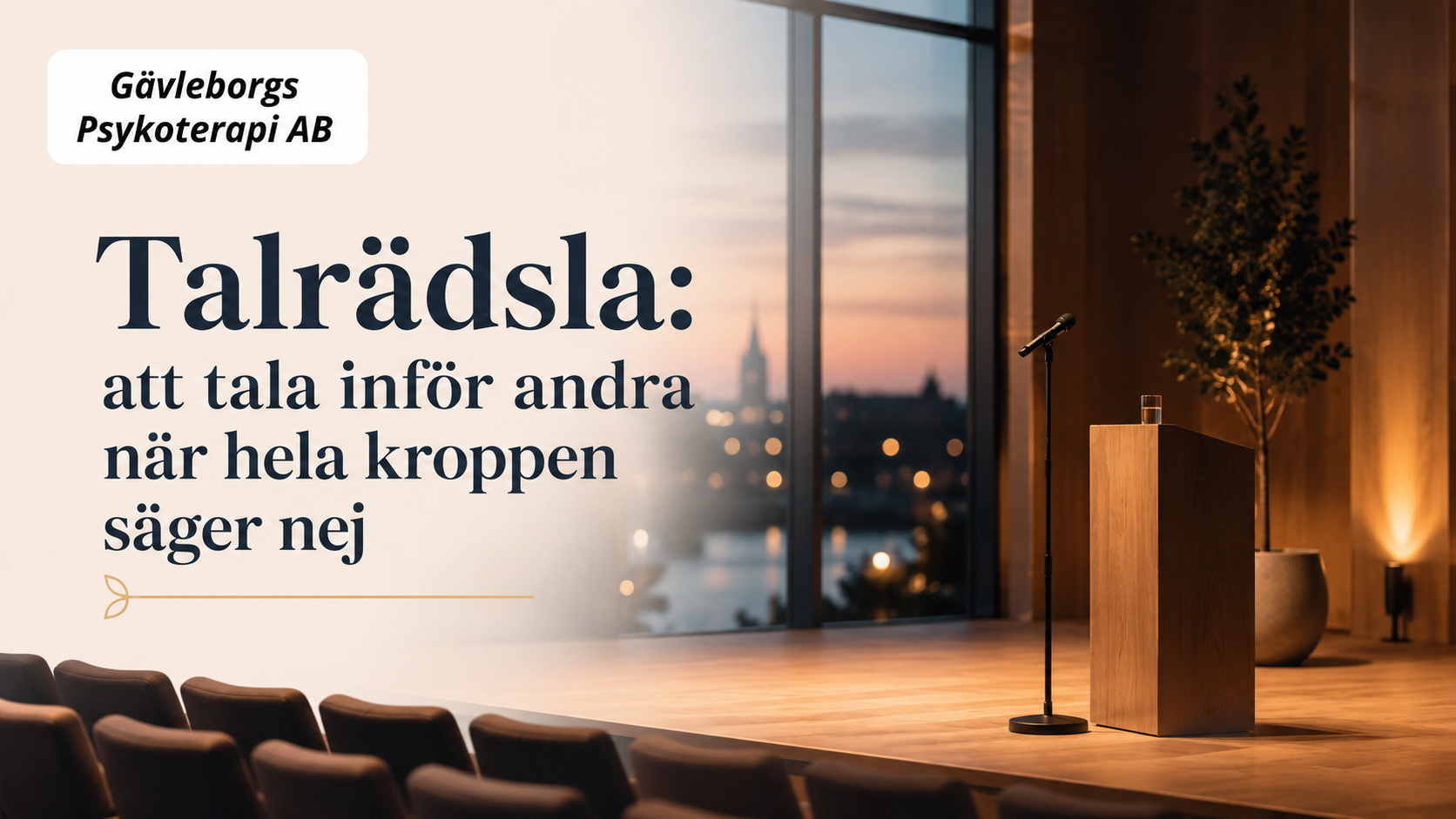 Talrädsla: att tala inför andra när hela kroppen säger nej
