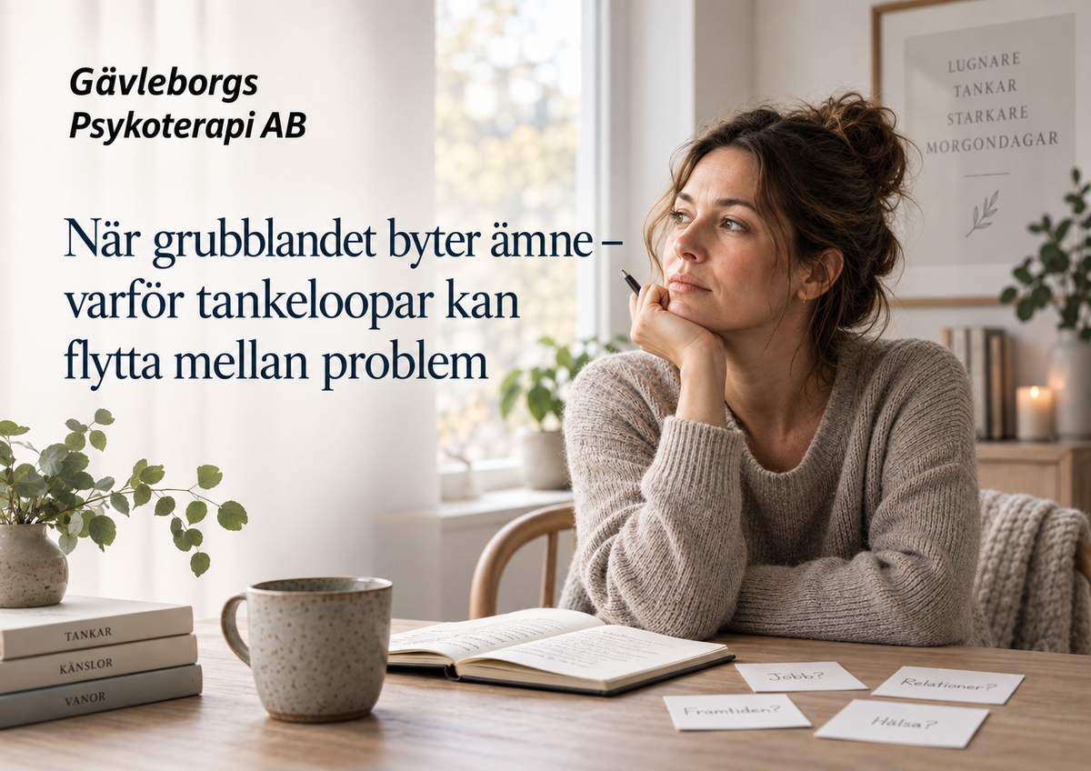 När grubblandet byter ämne men behåller samma form – varför tankeloopar kan flytta mellan problem