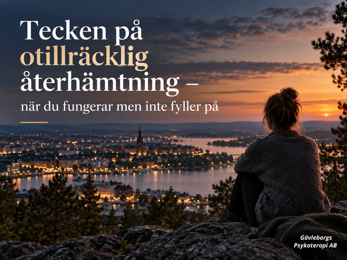 Tecken på otillräcklig återhämtning – när du fungerar men inte fyller på