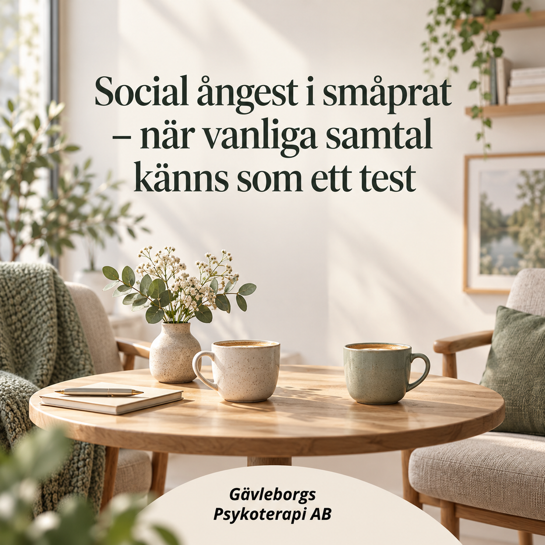 Social ångest i småprat – när vanliga samtal känns som ett test