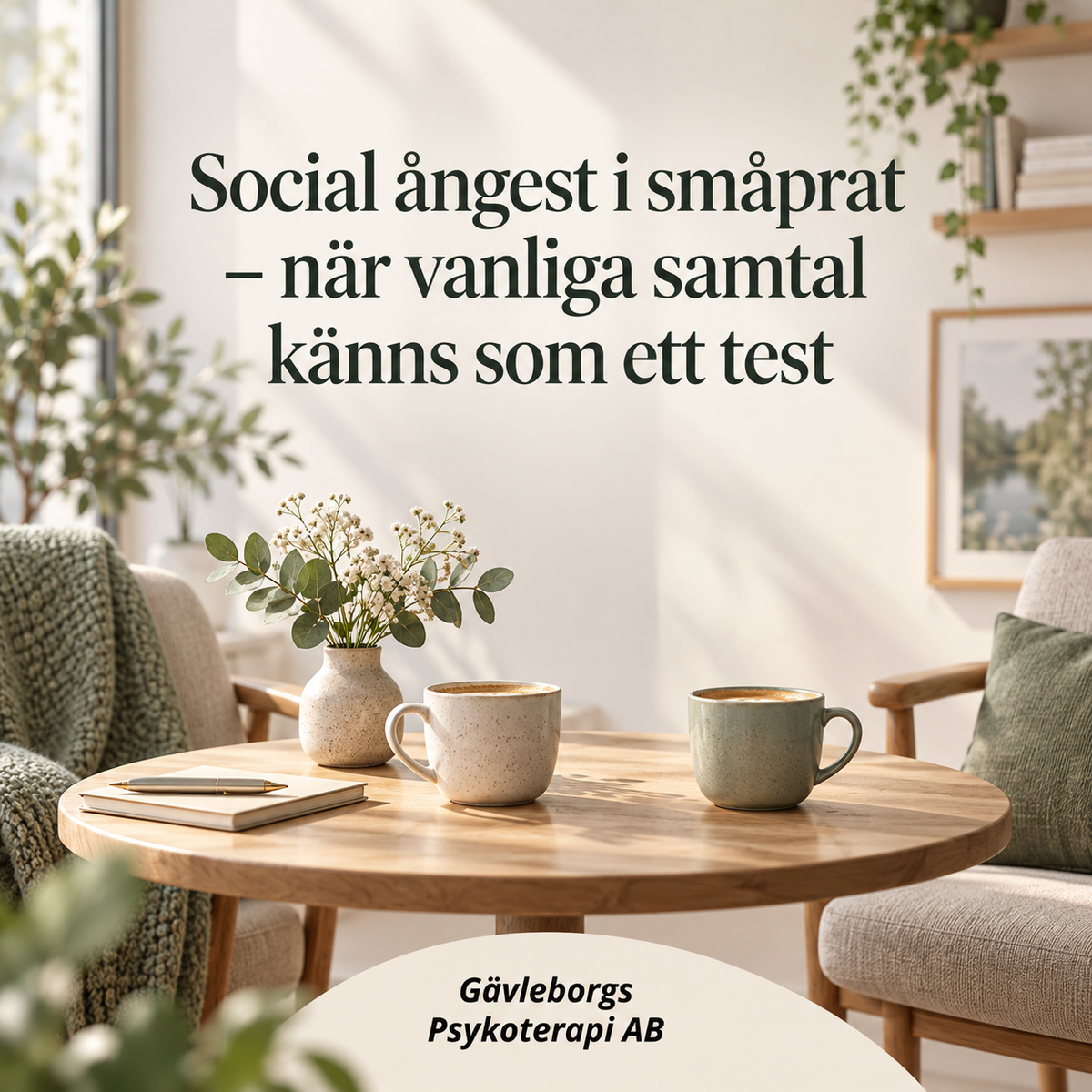 Social ångest i småprat – när vanliga samtal känns som ett test