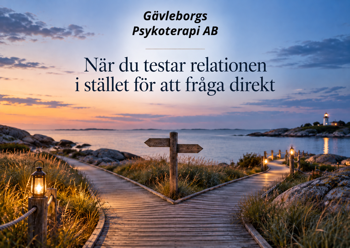 När du testar relationen i stället för att fråga direkt