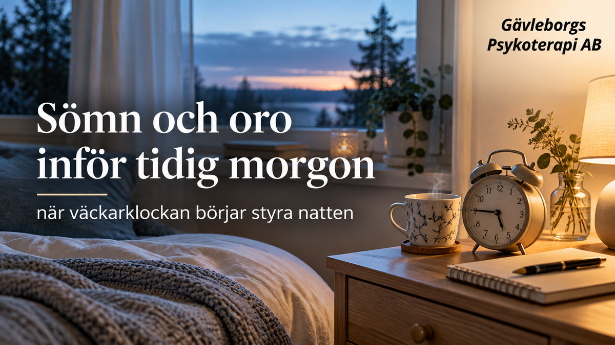 Sömn och oro inför tidig morgon – när väckarklockan börjar styra natten