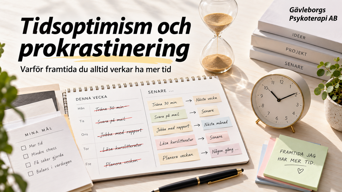 Tidsoptimism och prokrastinering – varför framtida du alltid verkar ha mer tid