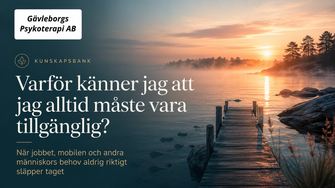 Varför känner jag att jag alltid måste vara tillgänglig? – när jobbet, mobilen och andra människors behov aldrig riktigt släpper taget