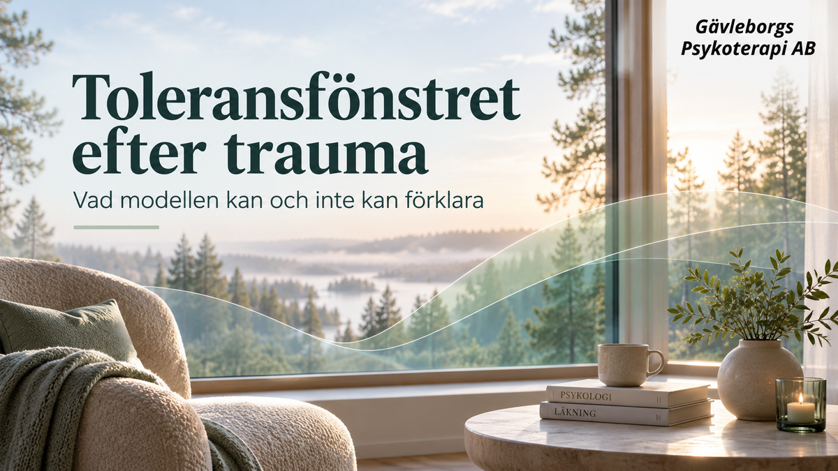 Toleransfönstret efter trauma – vad begreppet kan och inte kan förklara