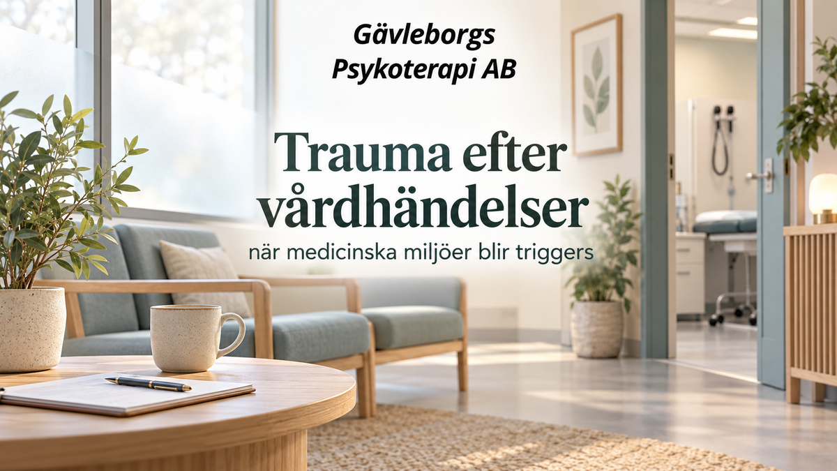 Trauma efter vårdhändelser – när medicinska miljöer blir triggers