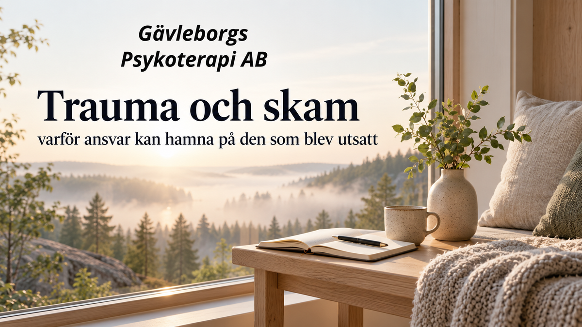 Trauma och skam – varför ansvar kan hamna på den som blev utsatt