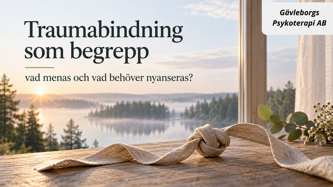 Traumabindning som begrepp – vad menas och vad behöver nyanseras?