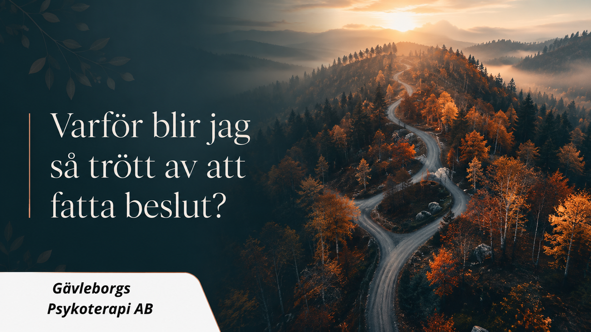 Varför orkar jag inte fatta fler beslut? – när även små val börjar kännas för mycket