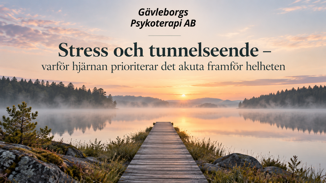 Stress och tunnelseende – varför hjärnan prioriterar det akuta framför helheten