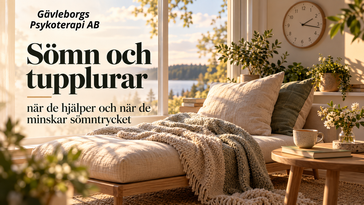 Sömn och tupplurar – när de hjälper och när de minskar sömntrycket