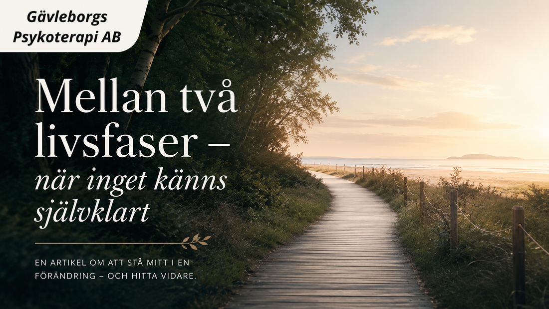 När du står mellan två livsfaser och inget känns självklart