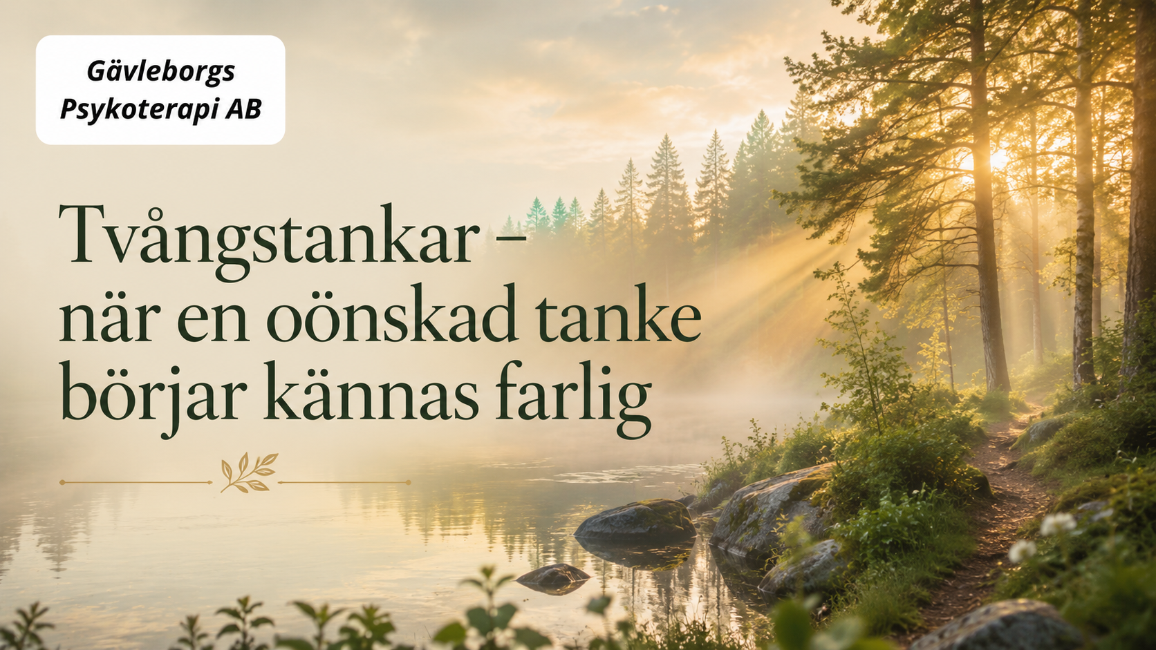 Tvångstankar – när en oönskad tanke börjar kännas farlig