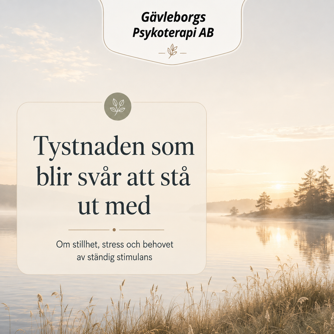 Tystnaden som blir svår att stå ut med