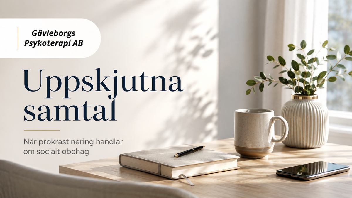 Uppskjutna samtal – när prokrastinering handlar om socialt obehag